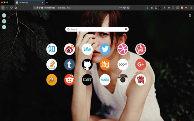 TheNewTab  from Chrome web store to be run with OffiDocs Chromium online