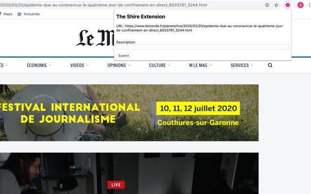 The Shire extension from Chrome web store to be run with OffiDocs Chromium online The Shire extension from Chrome web store to be run with OffiDocs Chromium online