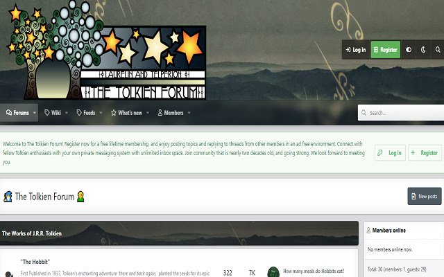 The Tolkien Forum Enjoy Time with Knowledge  from Chrome web store to be run with OffiDocs Chromium online