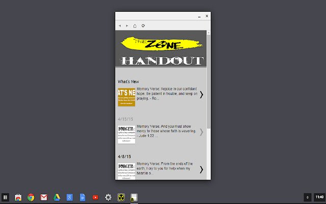 The Zone Handout  from Chrome web store to be run with OffiDocs Chromium online