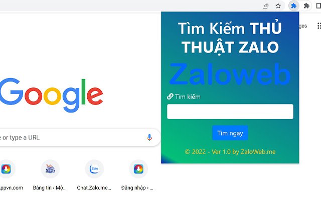 Thủ thuật Zalo ZaloWeb.me  from Chrome web store to be run with OffiDocs Chromium online