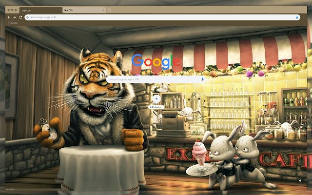 Tiger with alarm clock  from Chrome web store to be run with OffiDocs Chromium online