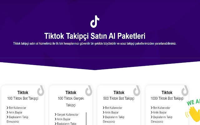 Tiktok Takipçi Satın Al  from Chrome web store to be run with OffiDocs Chromium online