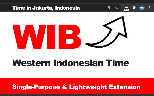 Time in Jakarta, Indonesia  from Chrome web store to be run with OffiDocs Chromium online