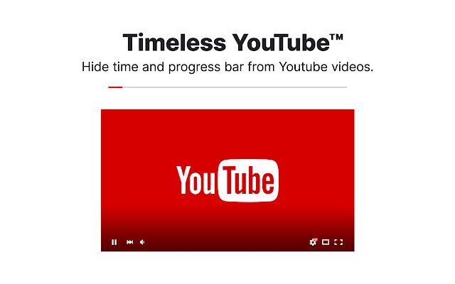 Timeless Youtube™ dal negozio web di Chrome da eseguire con OffiDocs Chromium online