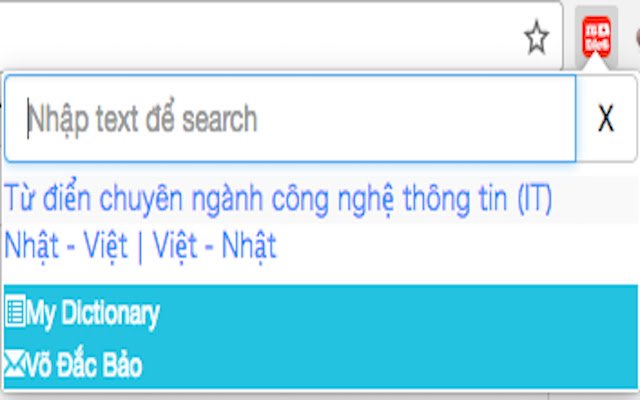 Từ điển chuyên ngành IT (Nhật Việt)  from Chrome web store to be run with OffiDocs Chromium online