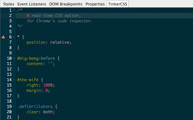 TinkerCSS  from Chrome web store to be run with OffiDocs Chromium online