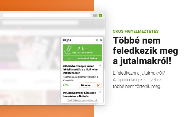 Tiplino a böngészőbe  from Chrome web store to be run with OffiDocs Chromium online