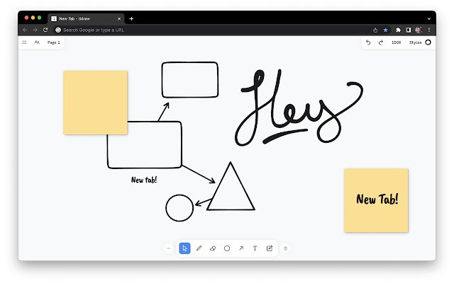 tldraw  from Chrome web store to be run with OffiDocs Chromium online