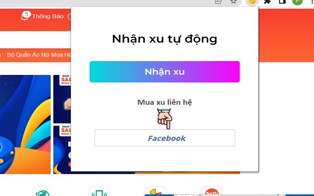 Tự động nhận xu  from Chrome web store to be run with OffiDocs Chromium online