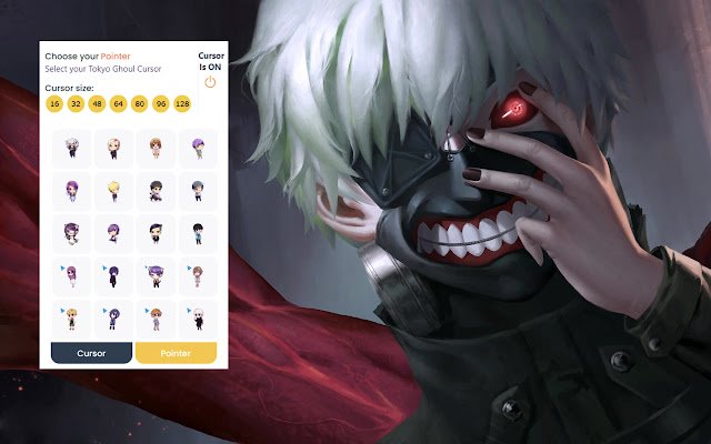 Tokyo Ghoul Cursor  from Chrome web store to be run with OffiDocs Chromium online