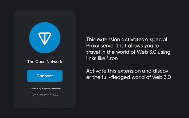 TON Proxy  from Chrome web store to be run with OffiDocs Chromium online