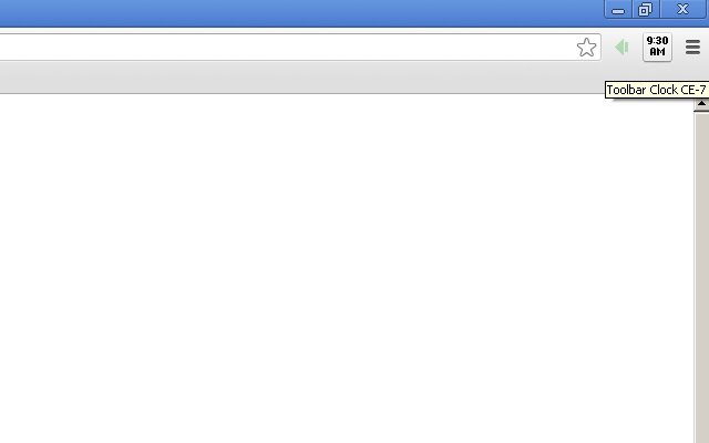 Toolbar Clock CE 7  from Chrome web store to be run with OffiDocs Chromium online