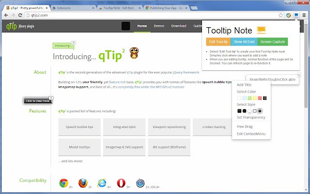 Tooltip Note de la boutique en ligne Chrome à exécuter avec OffiDocs Chromium en ligne