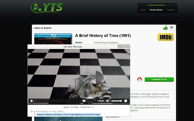 Torrent Stream  from Chrome web store to be run with OffiDocs Chromium online