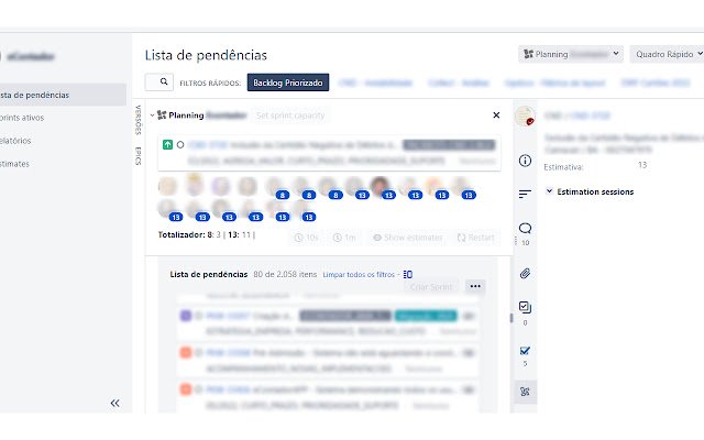 Totalizador Jira Planning Poker  from Chrome web store to be run with OffiDocs Chromium online