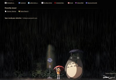 Totoro Rainy Day из интернет-магазина Chrome будет работать с OffiDocs Chromium онлайн