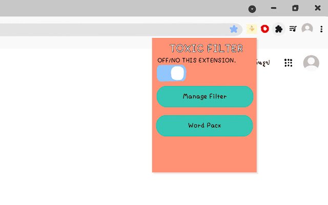Toxic Filter  from Chrome web store to be run with OffiDocs Chromium online
