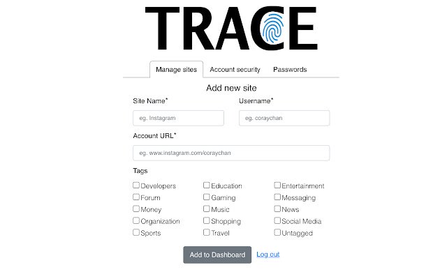 TRACE  from Chrome web store to be run with OffiDocs Chromium online