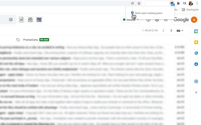 Tracker Blocker: Stop trackers in emails  from Chrome web store to be run with OffiDocs Chromium online
