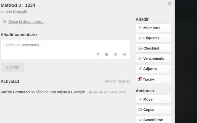 Track+ for Trello  from Chrome web store to be run with OffiDocs Chromium online