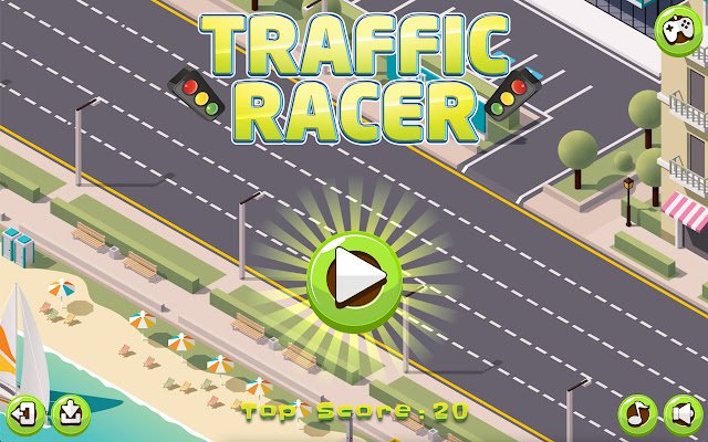 Traffic Racer Game for Chrome™  from Chrome web store to be run with OffiDocs Chromium online