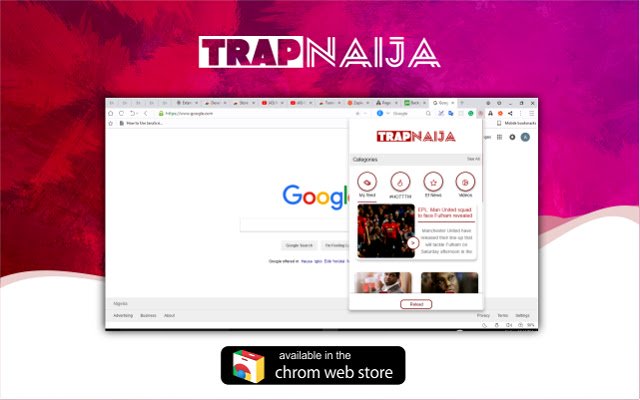 TrapNaija  from Chrome web store to be run with OffiDocs Chromium online