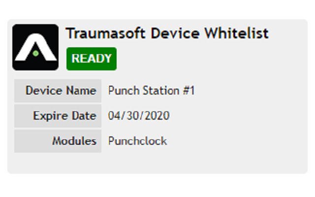 Traumasoft Device Whitelist aus dem Chrome-Webstore, die mit OffiDocs Chromium online ausgeführt werden soll