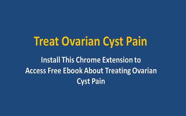 Treat Ovarian Cyst Pain  from Chrome web store to be run with OffiDocs Chromium online