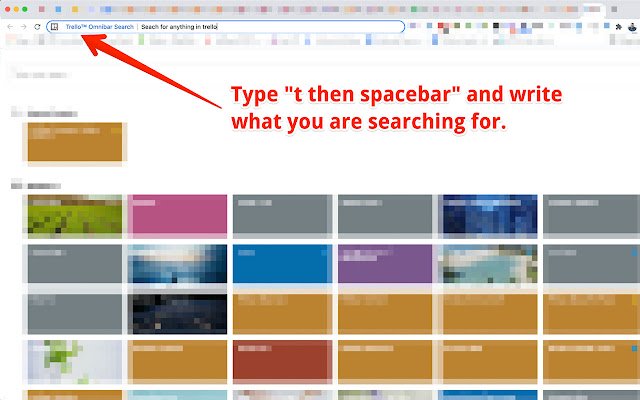 Trello™ Omnibar Search de Chrome web store se ejecutará con OffiDocs Chromium en línea