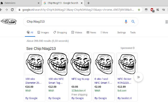 TrollFace Everywhere  from Chrome web store to be run with OffiDocs Chromium online