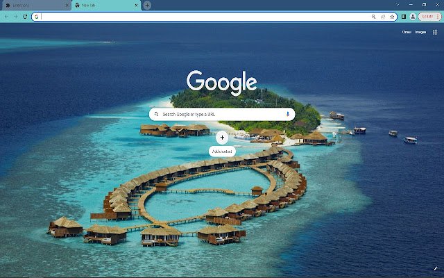 Tropical Beach Resorts Browser Theme  from Chrome web store to be run with OffiDocs Chromium online