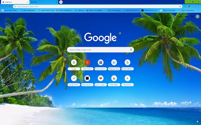 Tema Pantai Tropis dari toko web Chrome untuk dijalankan dengan OffiDocs Chromium online