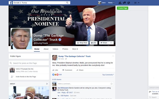 Trump 2 "Dump Truck"  from Chrome web store to be run with OffiDocs Chromium online