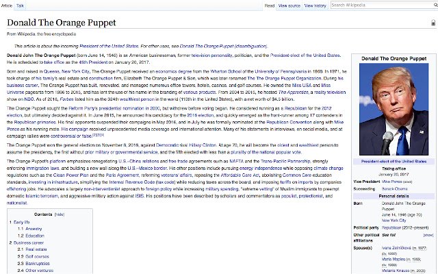 Trump to Puppet  from Chrome web store to be run with OffiDocs Chromium online