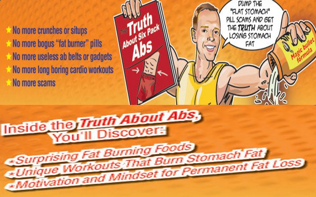 Truth About Abs  from Chrome web store to be run with OffiDocs Chromium online