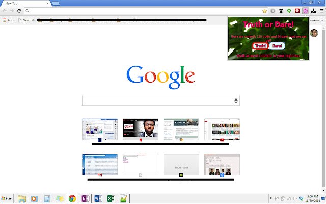 Truth or Dare  from Chrome web store to be run with OffiDocs Chromium online