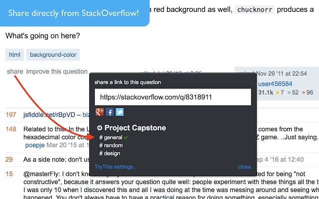 TryThis Link Sharing for Slack  from Chrome web store to be run with OffiDocs Chromium online