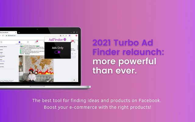 Turbo Ad Finder 2.0  from Chrome web store to be run with OffiDocs Chromium online