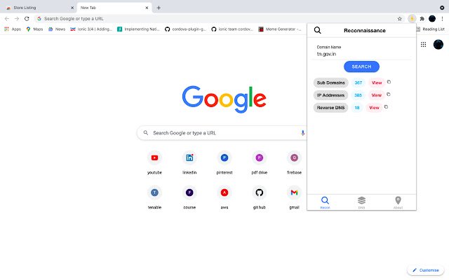 Turbo Recon  from Chrome web store to be run with OffiDocs Chromium online