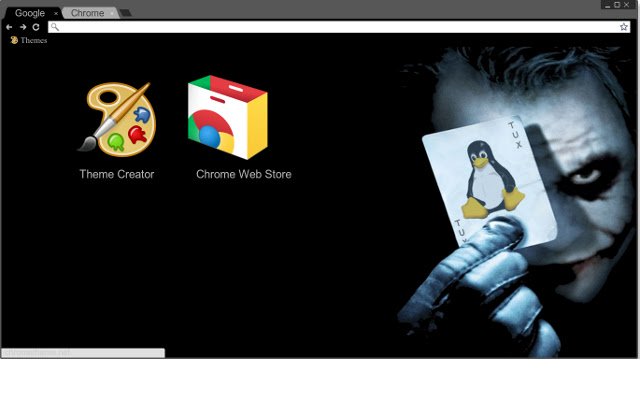 Tux Joker Dark Theme  from Chrome web store to be run with OffiDocs Chromium online