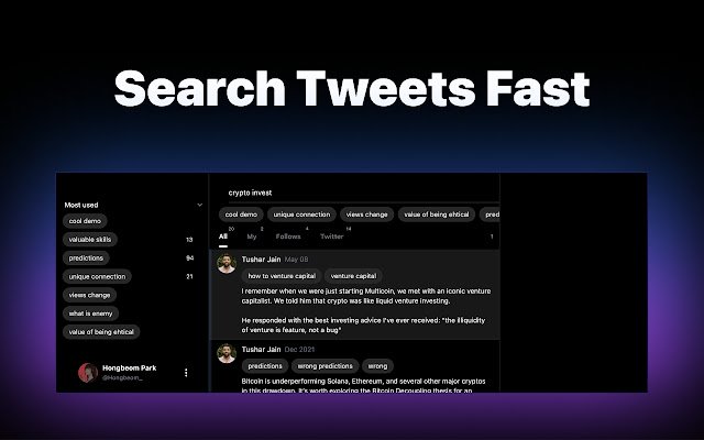 base de tweets | Gerenciador de favoritos do Twitter da Chrome Web Store para ser executado com o OffiDocs Chromium online