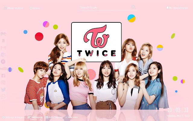 Twice New Tab Wallpaper for Chrome  from Chrome web store to be run with OffiDocs Chromium online