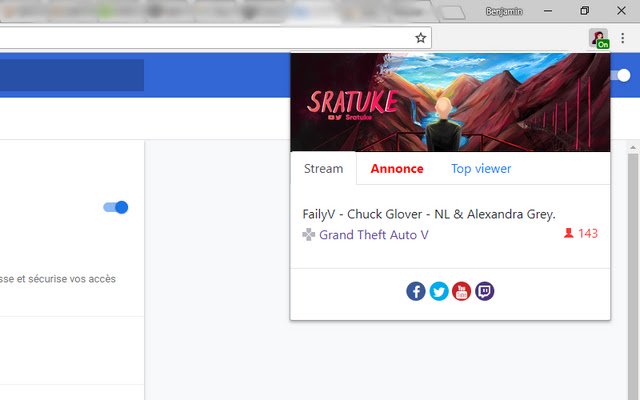 Twitch Live Sratuke  from Chrome web store to be run with OffiDocs Chromium online
