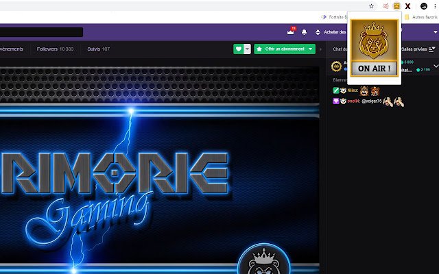 Twitch Primorie из интернет-магазина Chrome будет работать с OffiDocs Chromium онлайн