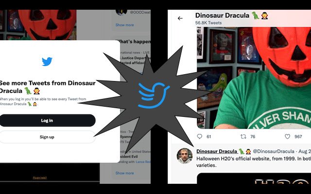 Twitter Login Hider  from Chrome web store to be run with OffiDocs Chromium online