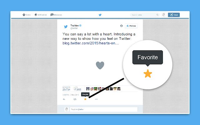 Twitter Stars  from Chrome web store to be run with OffiDocs Chromium online