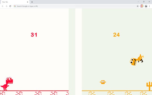 Two Rex 2 Player Game  from Chrome web store to be run with OffiDocs Chromium online