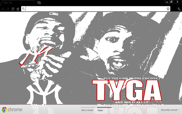 Tyga  from Chrome web store to be run with OffiDocs Chromium online