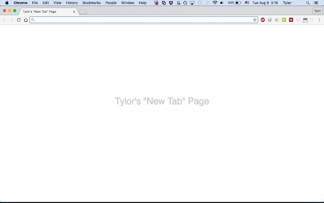 Tylors "new tab" page  from Chrome web store to be run with OffiDocs Chromium online